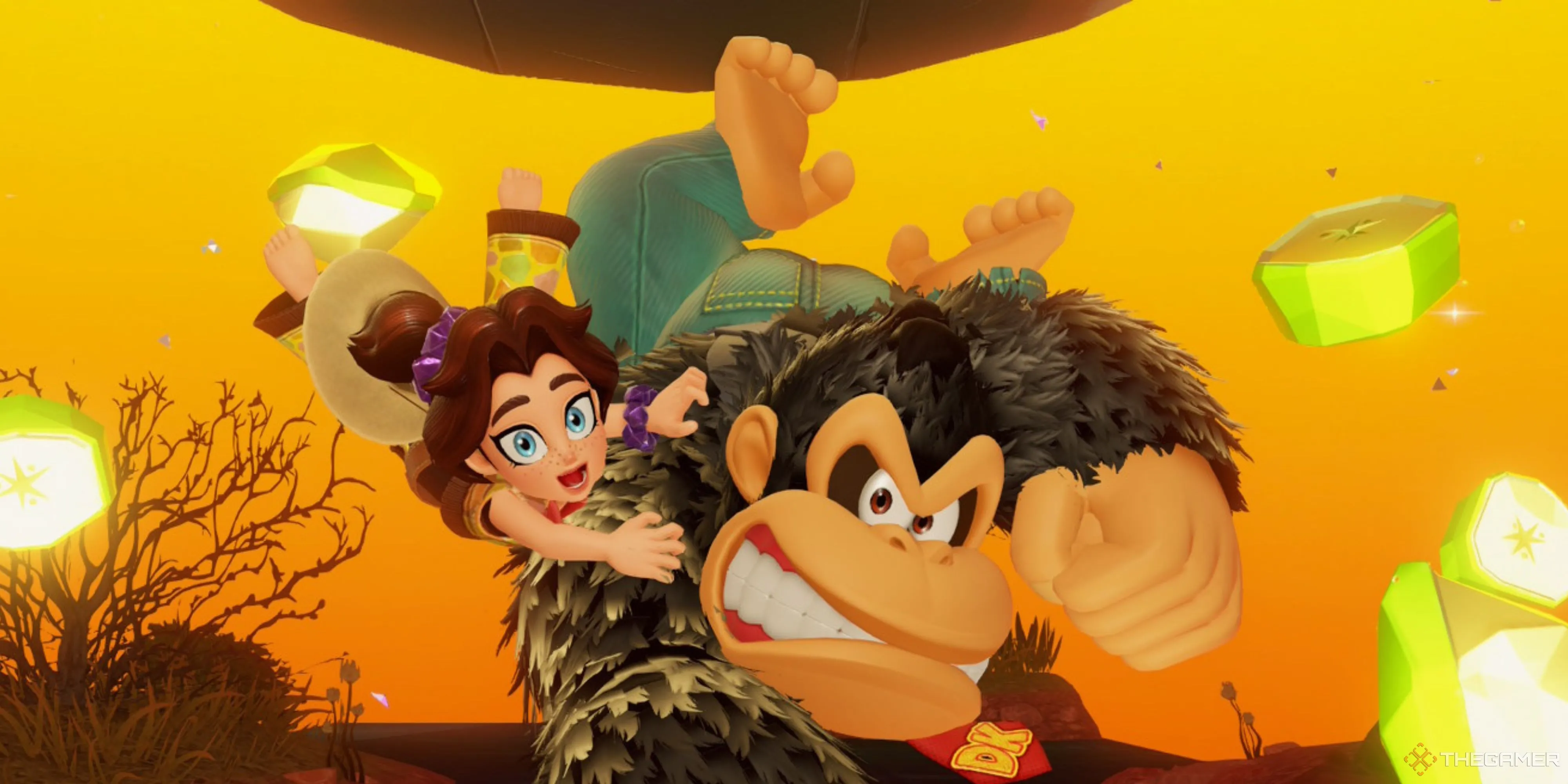 Donkey Kong cùng Pauline trong Donkey Kong Bananza, tựa game mới của Nintendo.
