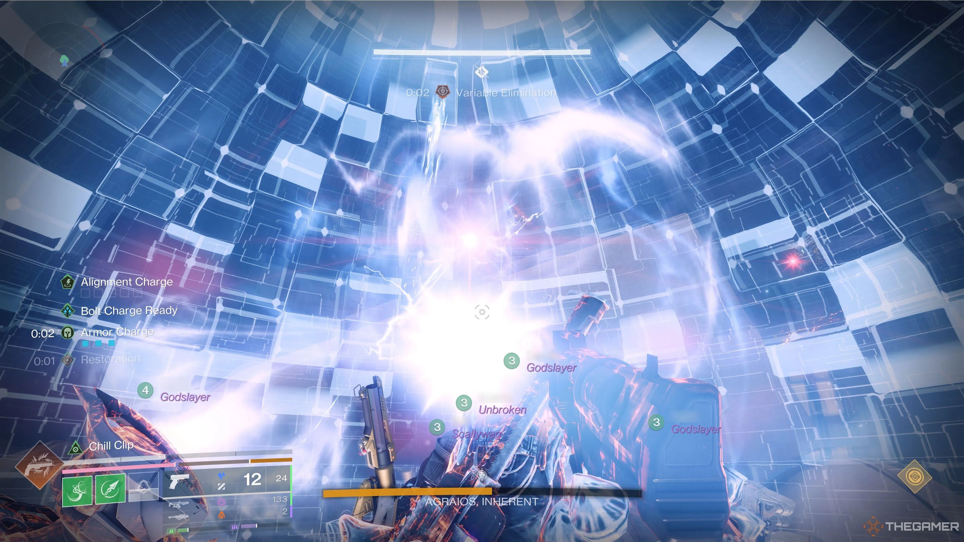 Giai đoạn gây sát thương cho boss Agraios trong raid Desert Perpetual Destiny 2