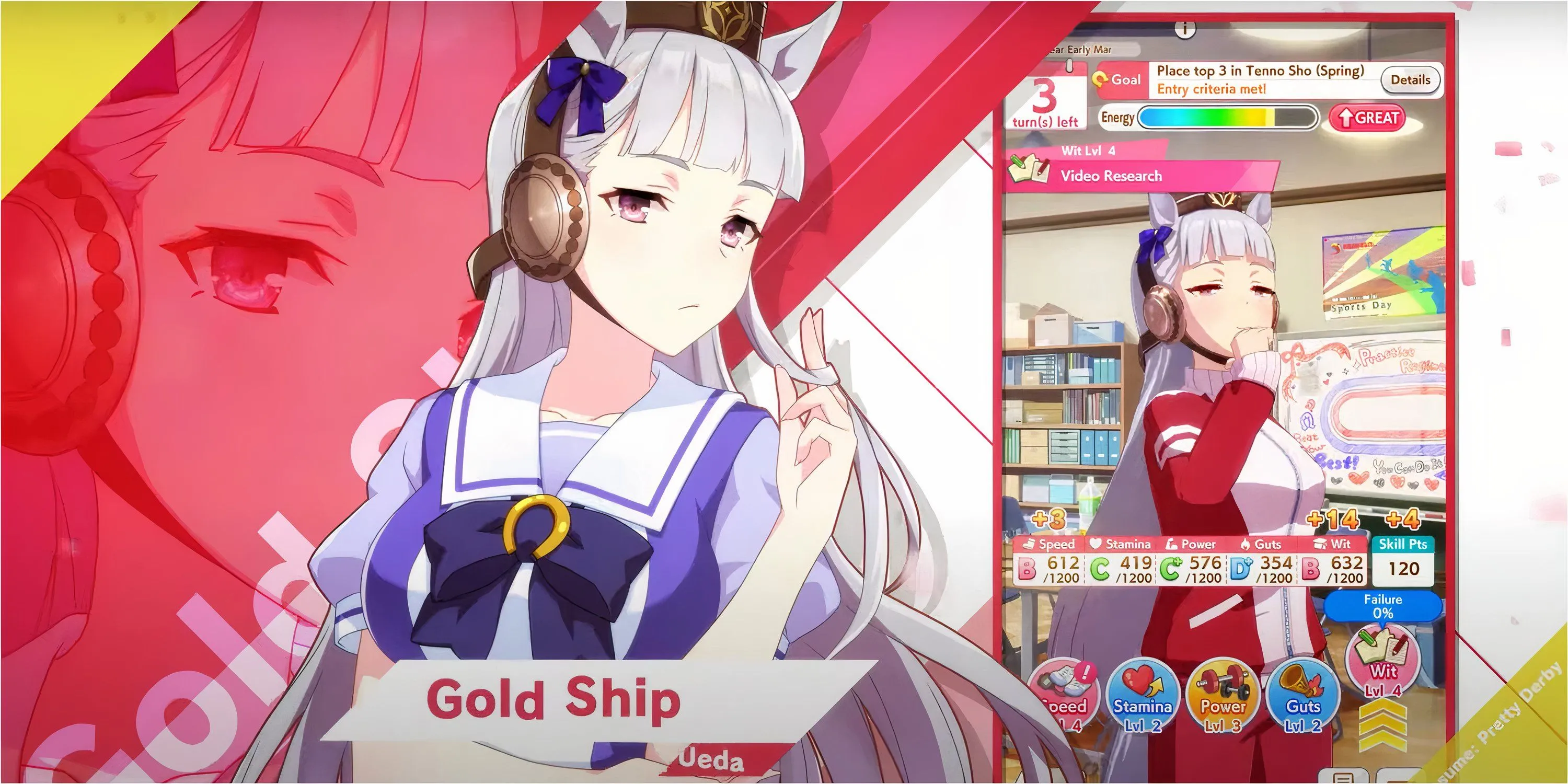 Gold Ship với biểu cảm khó đỡ đặc trưng