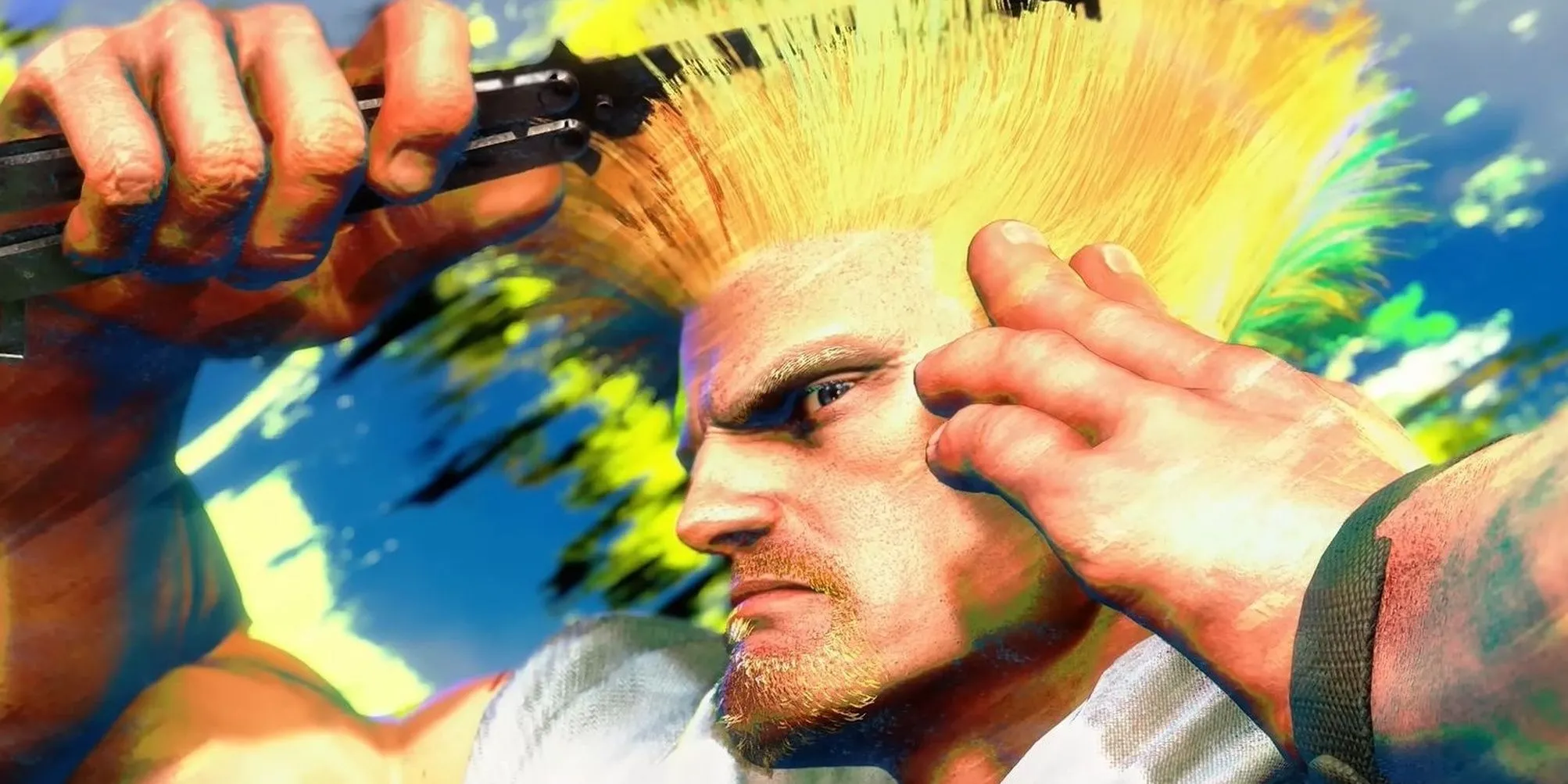 Guile chải tóc đầy phong cách trong Street Fighter 6, tựa game đối kháng mới nhất của series huyền thoại