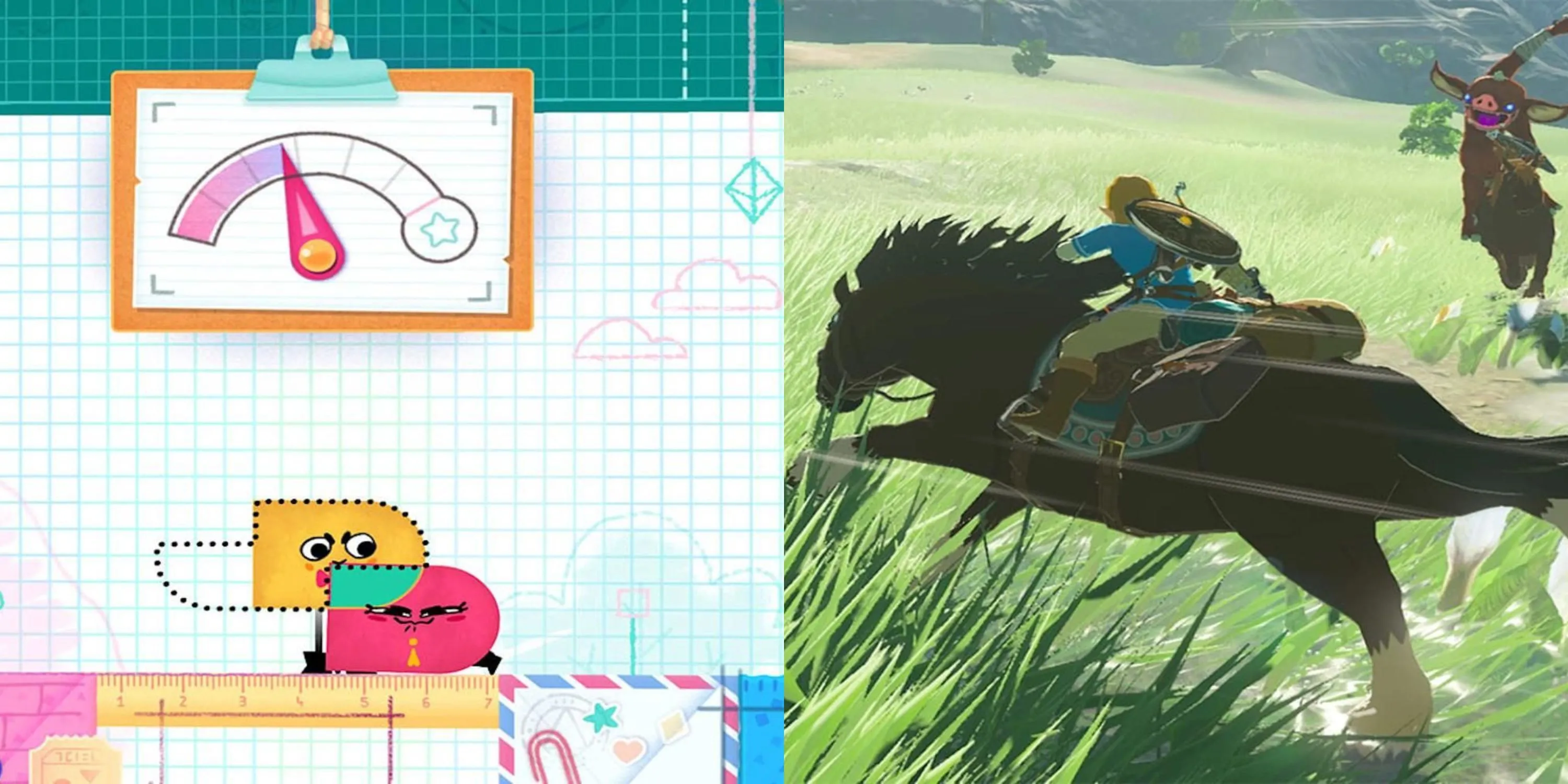 Hai thế giới đối lập: Snipperclips vui nhộn và kiệt tác Zelda: Breath of the Wild trên Nintendo Switch