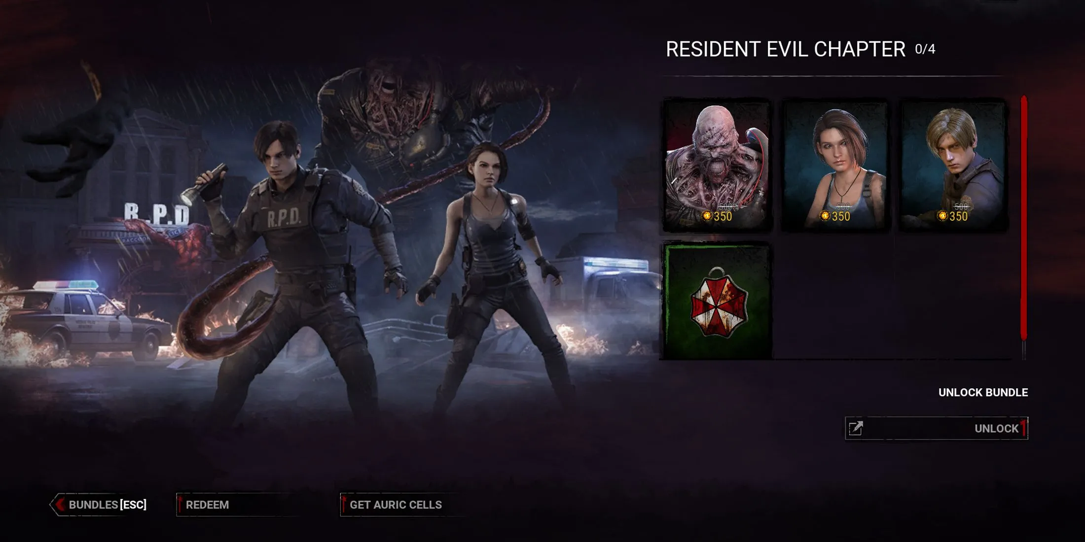 Hình ảnh Nemesis trong Dead by Daylight: Chương Resident Evil.
