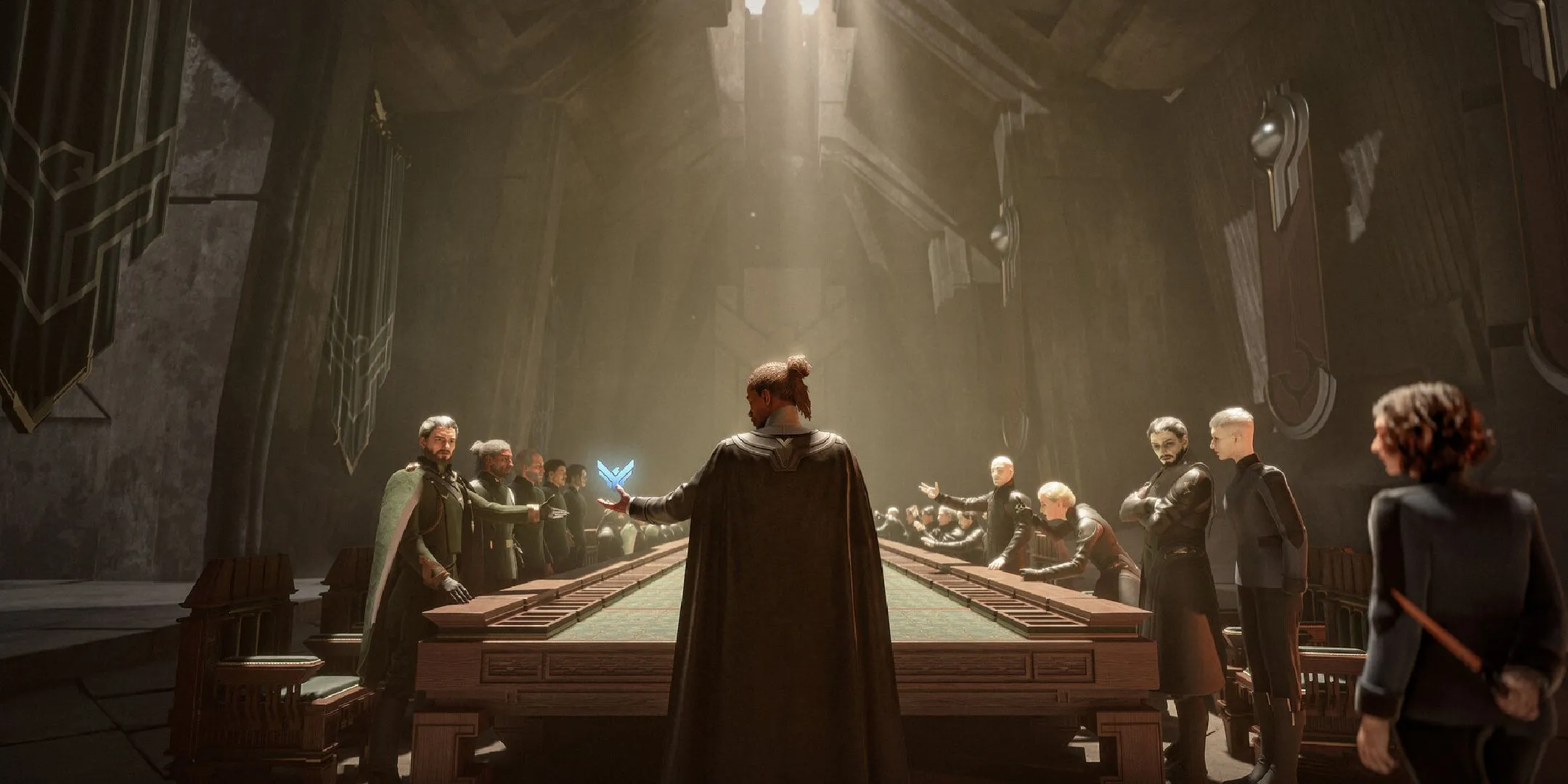 Hình ảnh quảng bá game Dune: Awakening với biểu tượng hành tinh và sâu cát