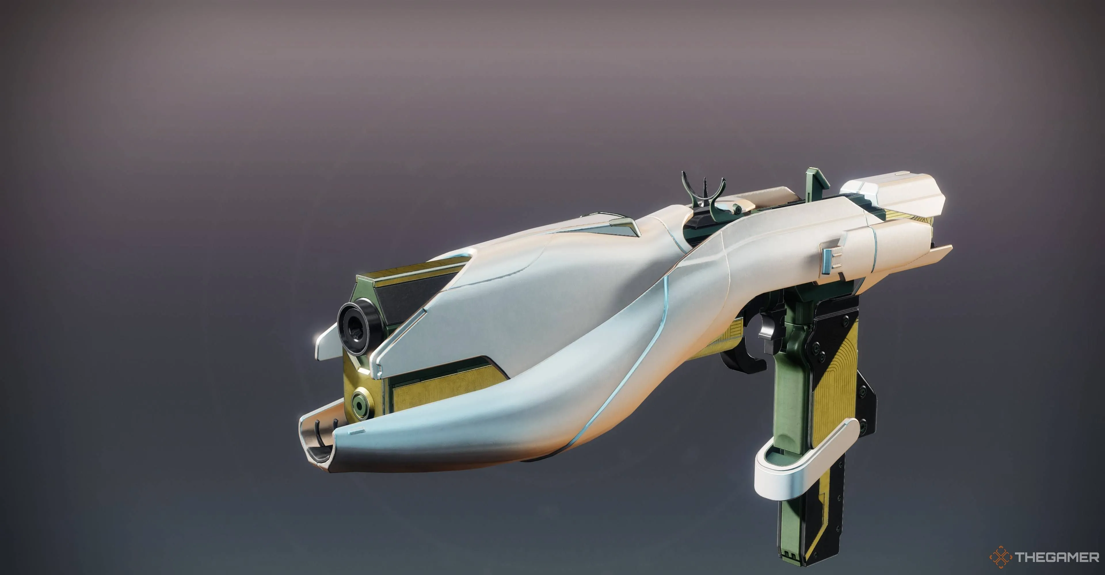 Khẩu tiểu liên Antedate, một vũ khí mạnh mẽ từ Raid Desert Perpetual trong Destiny 2.