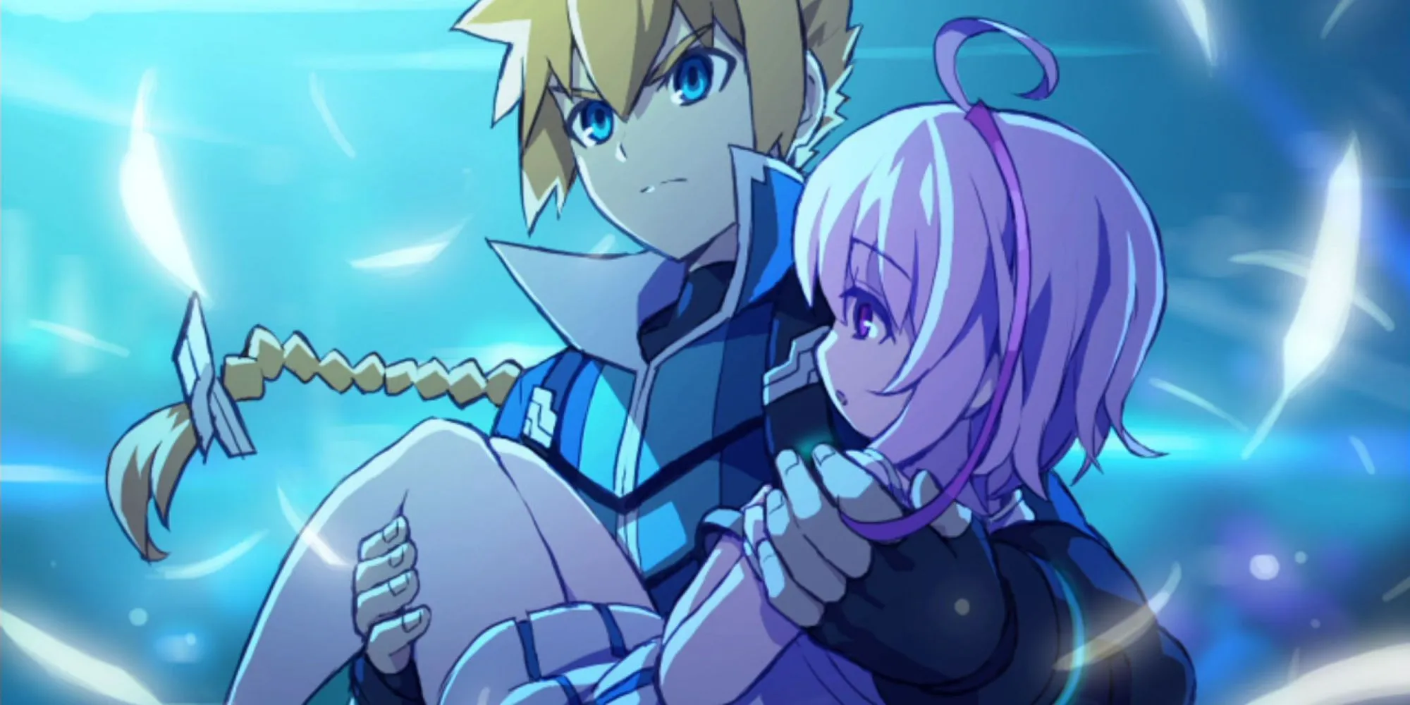Kirin, nữ anh hùng mới trong Azure Striker Gunvolt 3, sẵn sàng chiến đấu trong phiên bản Trilogy Enhanced.