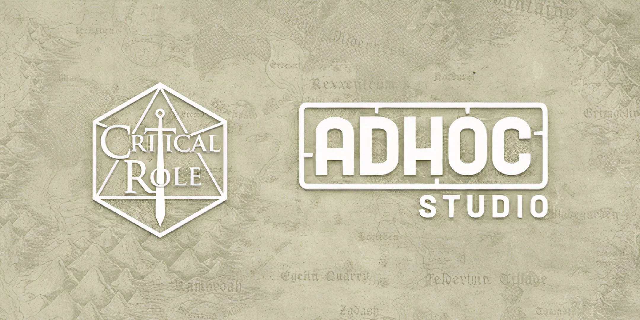 Logo của Critical Role và AdHoc Studio, biểu tượng cho sự hợp tác phát triển game Exandria