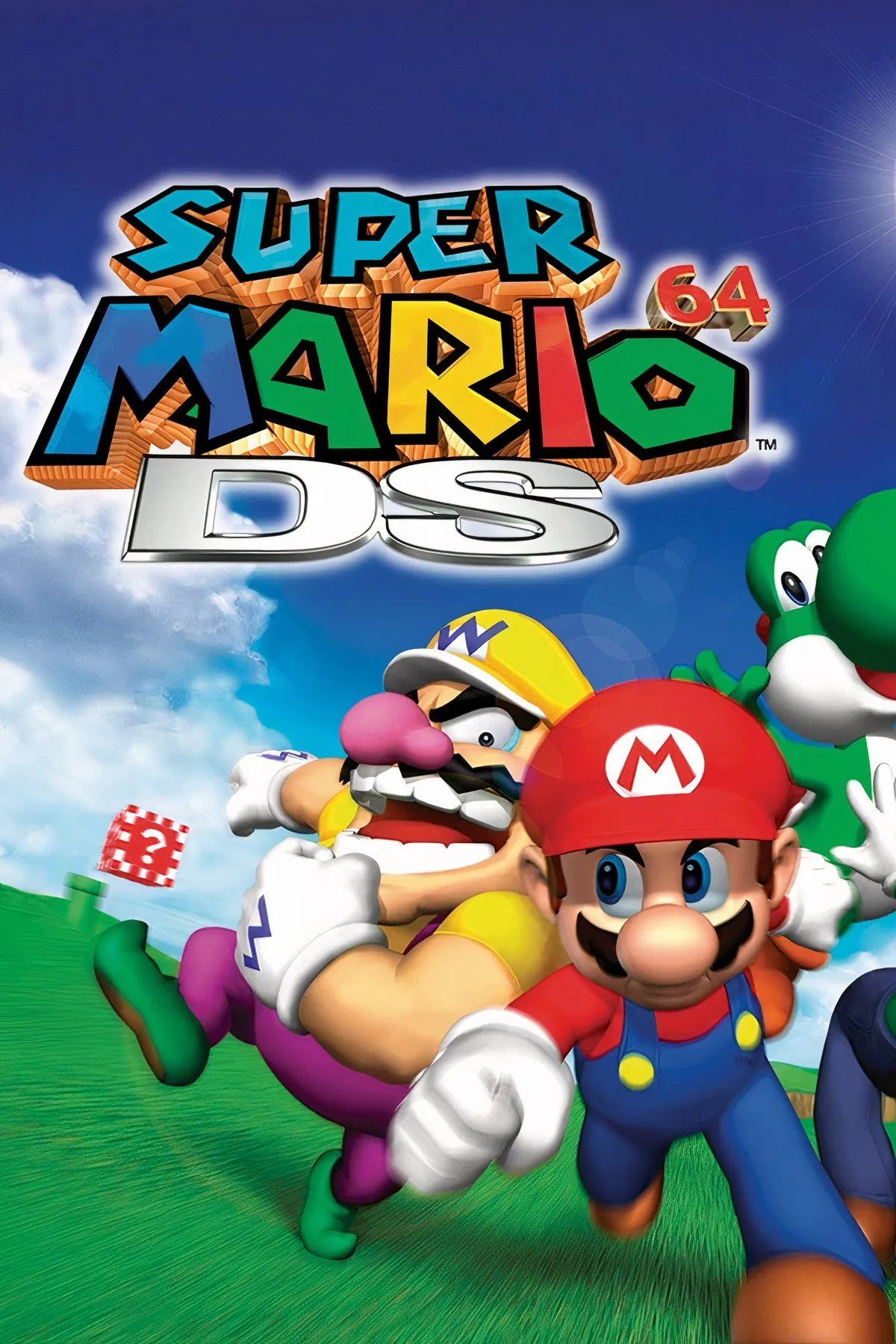 Mario, Luigi, Yoshi và Wario trong Super Mario 64 DS, bản game bổ sung nhiều nhân vật mới.