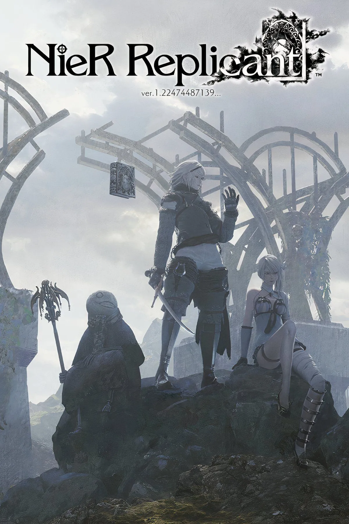 Nhân vật chính Nier và Grimoire Weiss trong NieR Replicant ver.1.22, tựa game có kết thúc mới gây bất ngờ.