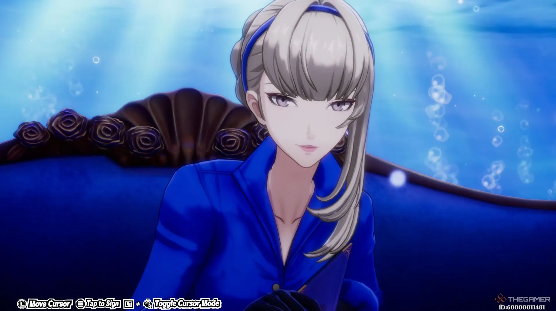 Nhân vật Merope trong Persona 5 The Phantom X, một Persona hỗ trợ chiến đấu trong thế giới ảo.