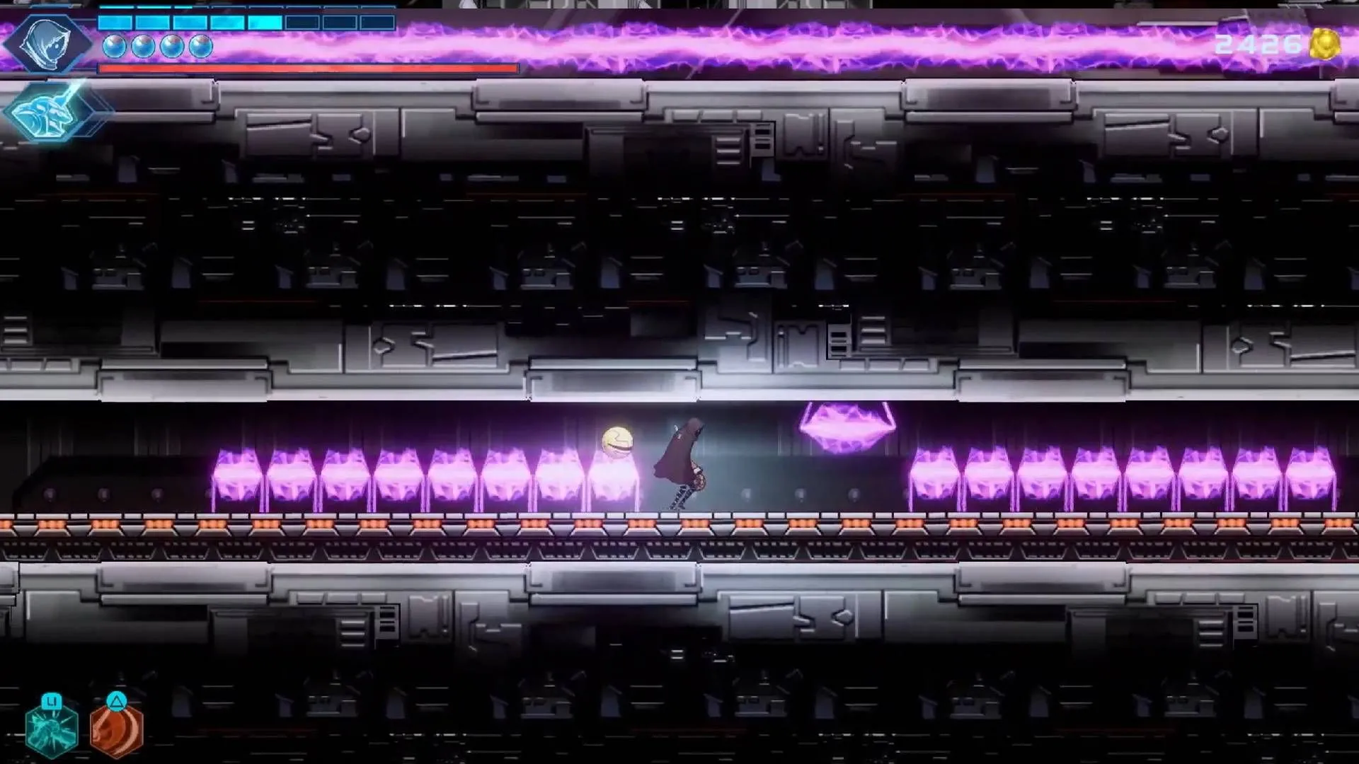 Pac-Man bị mắc kẹt giữa mê cung laser trong thử thách platforming Shadow Labyrinth