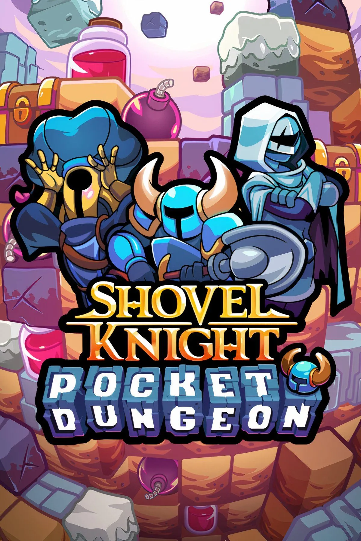Shovel Knight Pocket Dungeon gameplay mixcollage