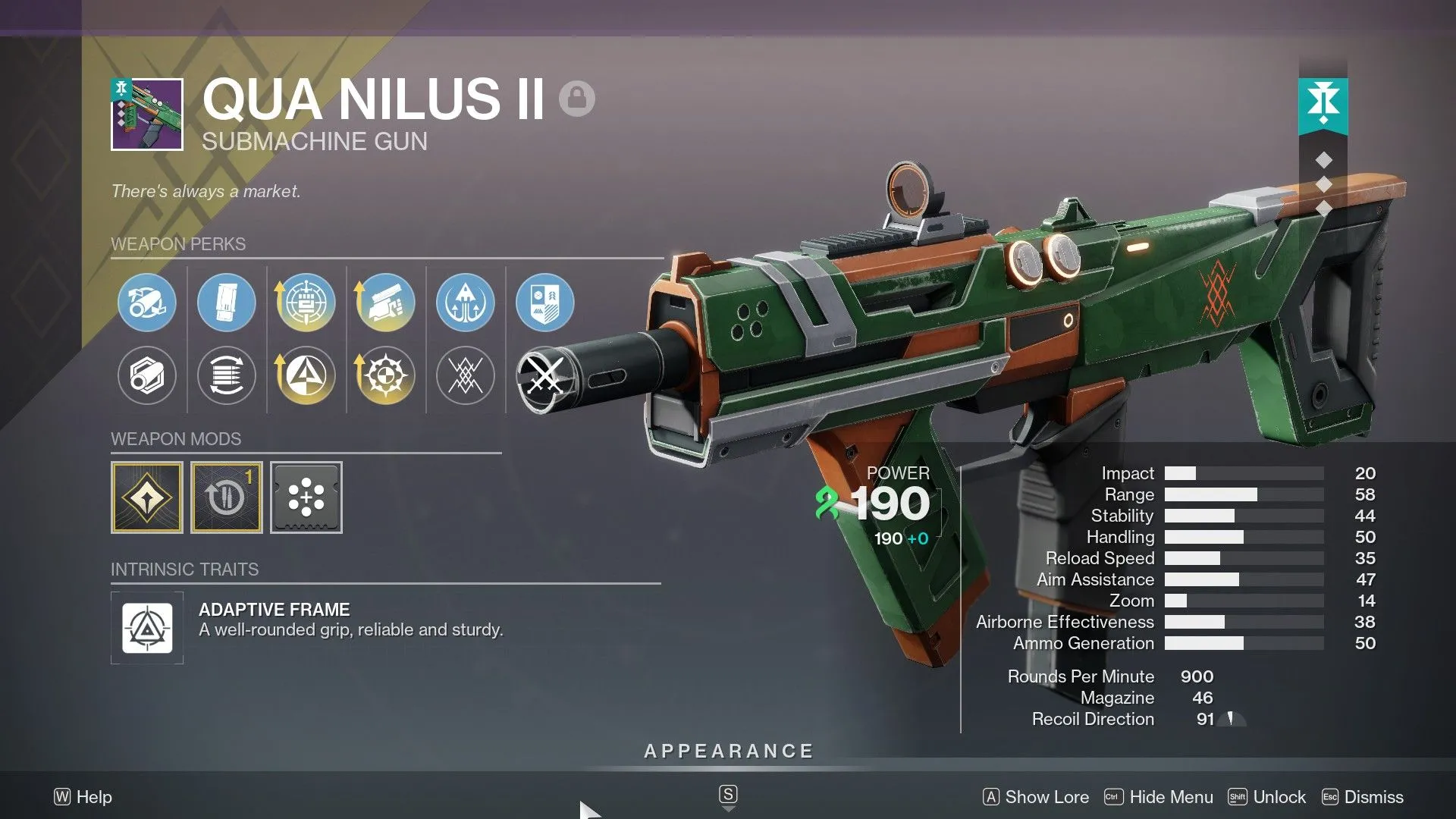 SMG Qua Nilus II cùng các God Roll mạnh mẽ cho lối chơi PvE
