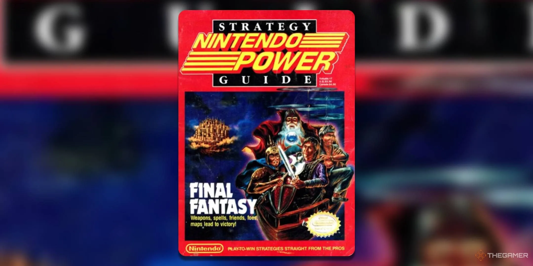 Tạp chí Nintendo Power số 17 tháng 10 năm 1990 với bìa Final Fantasy và các Chiến binh Ánh sáng
