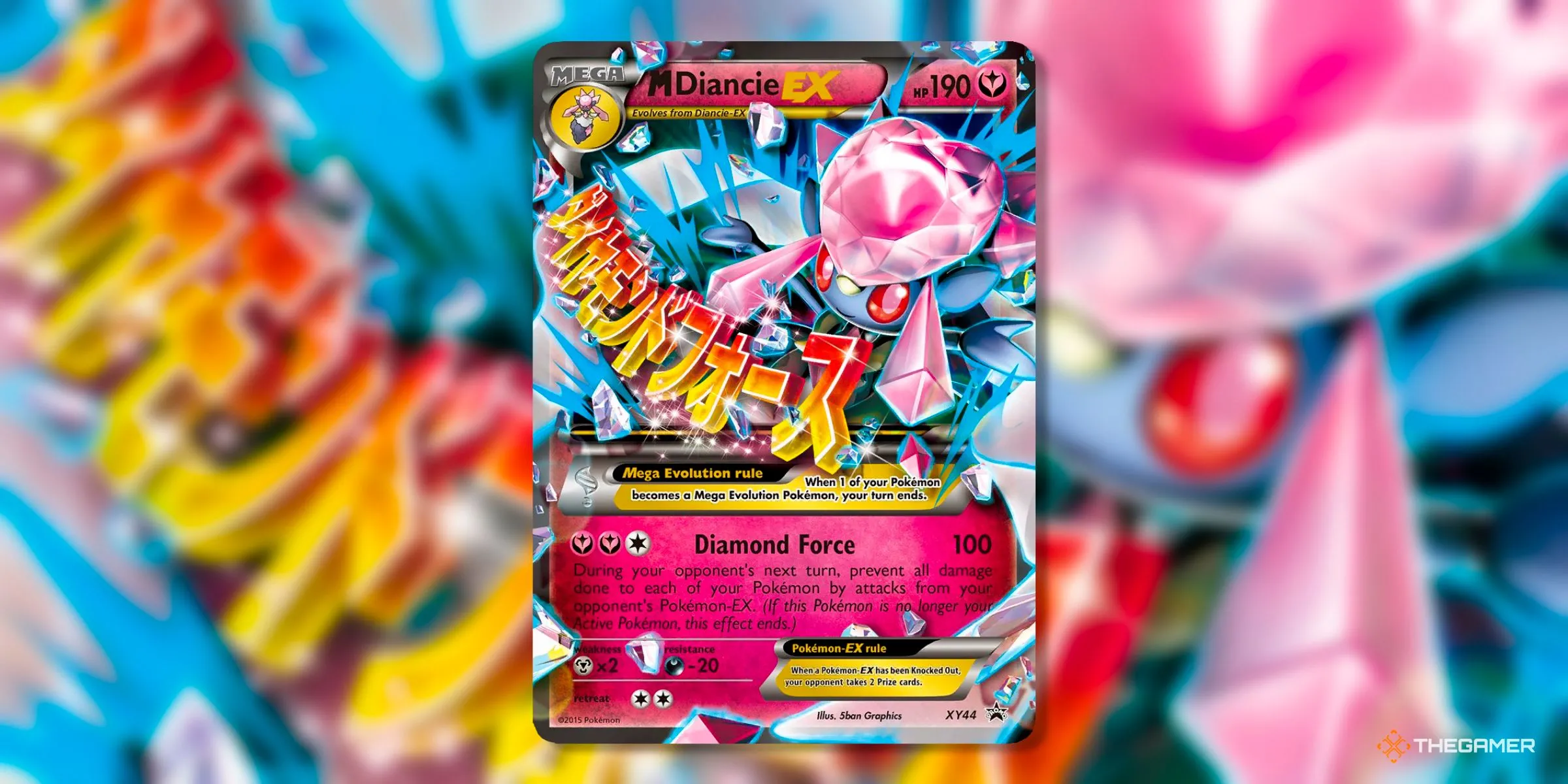 Thẻ bài M Diancie EX Promo (44) thuộc kỷ nguyên XY của Pokemon TCG.