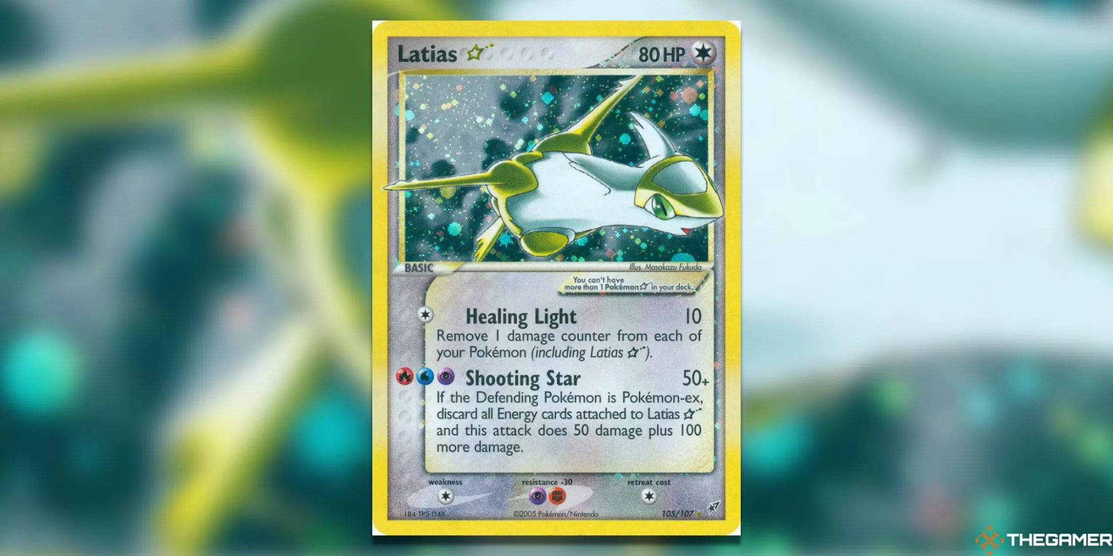 Thẻ bài Pokemon TCG Latias Star Ultra Rare từ set Deoxys