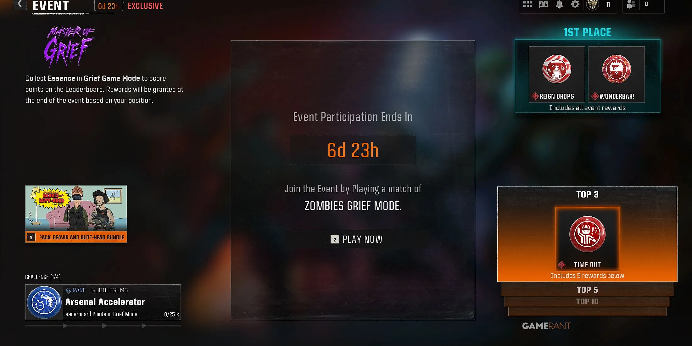 Tổng quan phần thưởng sự kiện Master of Grief Black Ops 6 Zombies