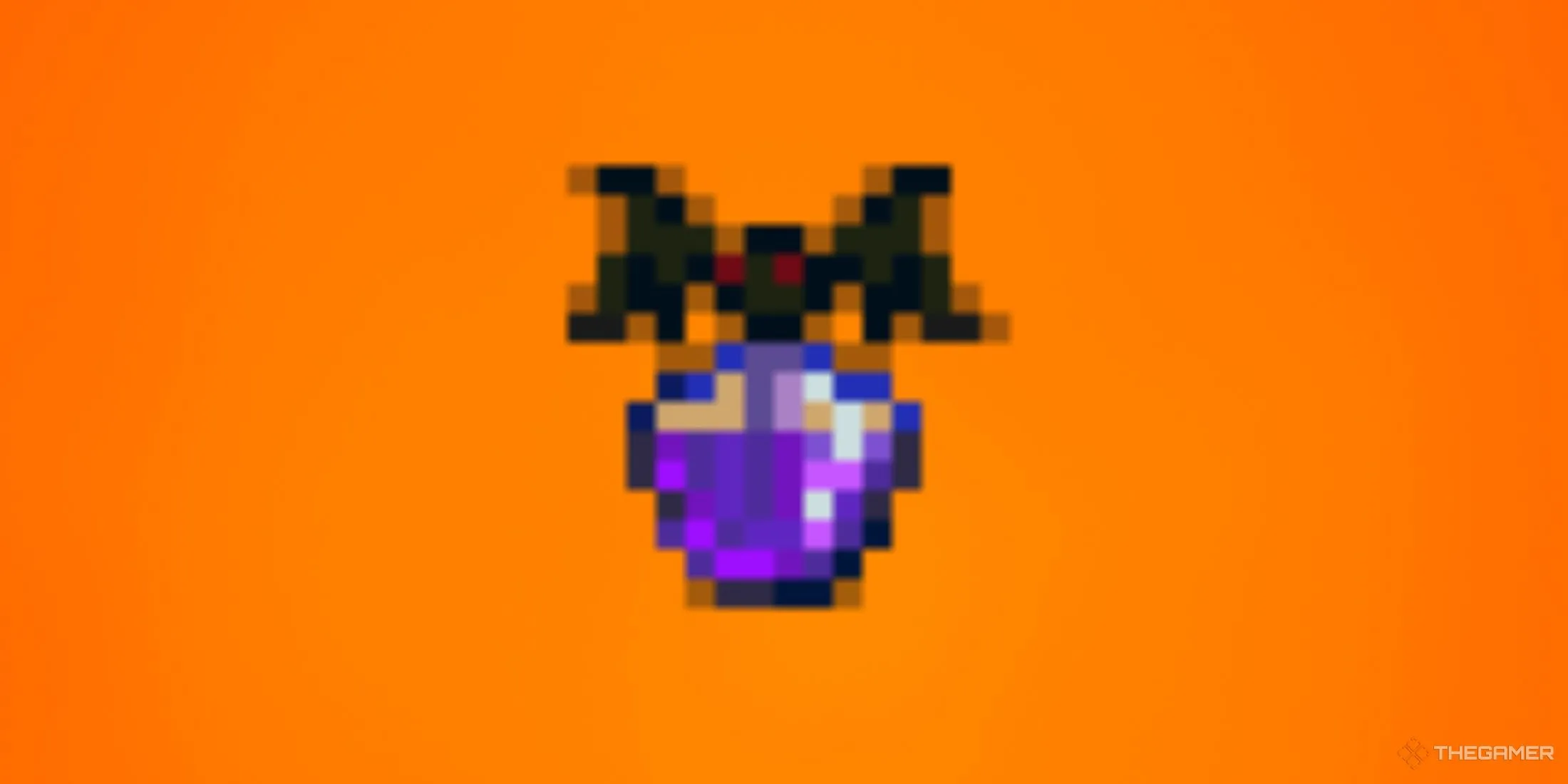 Vật phẩm Monster Musk trong Stardew Valley với nền màu cam gradient