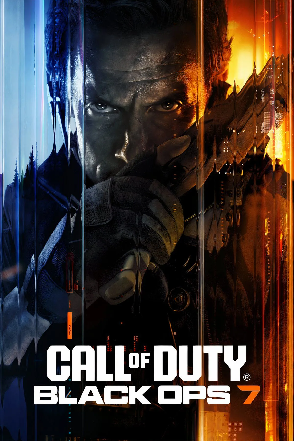 Bìa nghệ thuật game Call of Duty: Black Ops 7 với hình ảnh nhân vật chính giữa bối cảnh hành động bí ẩn, game sẽ ra mắt vào tháng 11