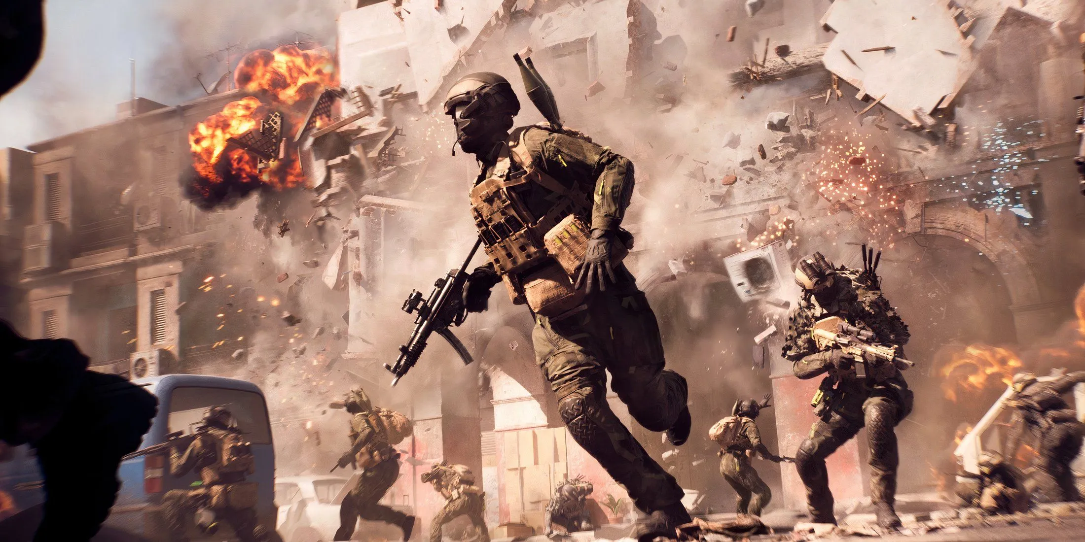 Bối cảnh bản đồ Blackwell Field trong Battlefield 6 với tông màu hoàng hôn rực rỡ
