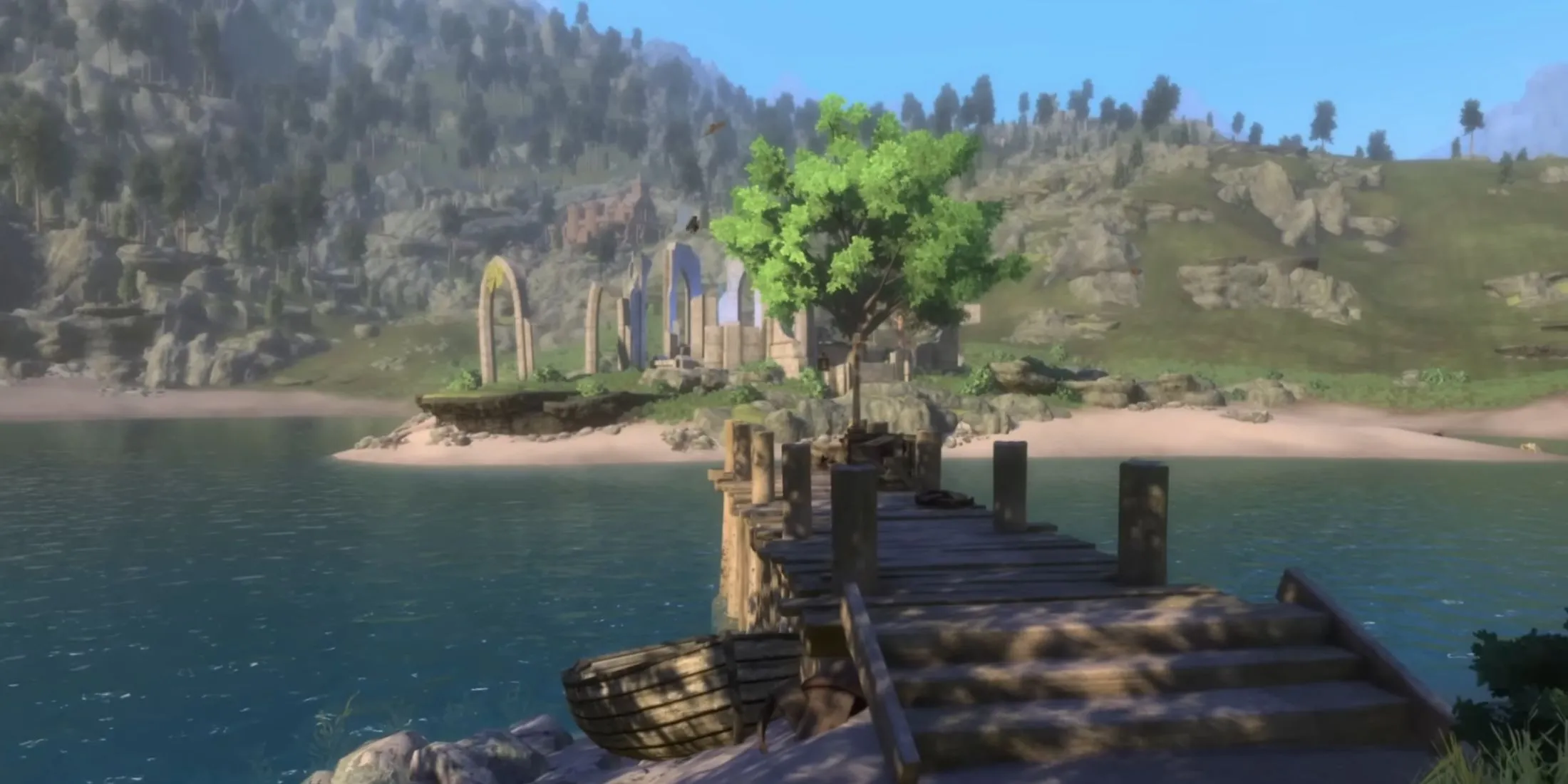 Cảnh chiến đấu trong ngục tối, đồ họa được nâng cấp trong gameplay trailer 15 phút của Skyblivion