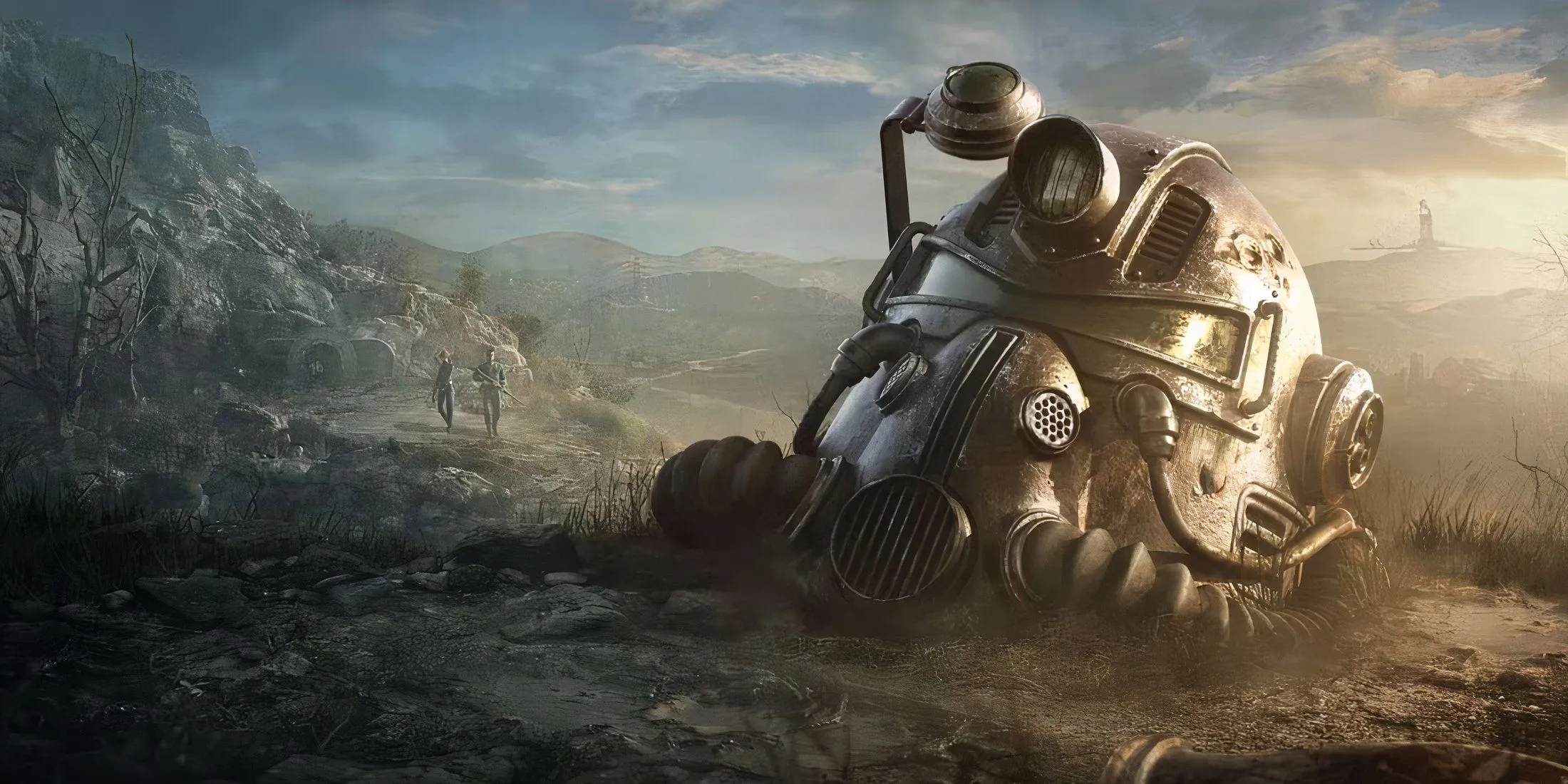 Game thủ Power Armor ngắm nhìn thế giới hoang tàn trong Fallout 76