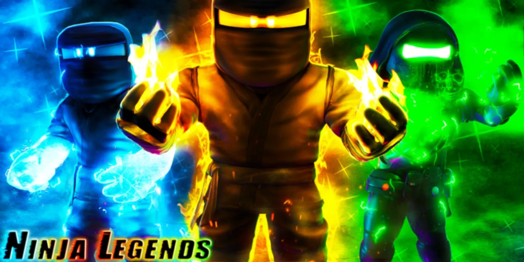 Một ninja đang chiến đấu trong thế giới Ninja Legends của Roblox