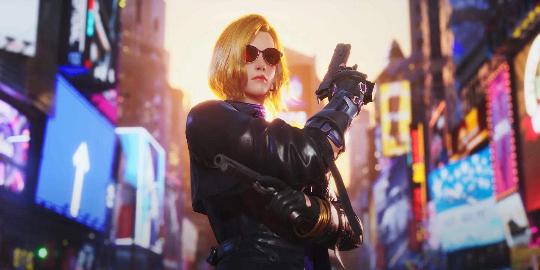 Nina Williams, sát thủ thầm lặng và nhân vật nữ biểu tượng của Tekken 8, trong trang phục chiến đấu ấn tượng.