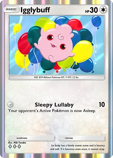 Thẻ bài Igglybuff trong gói Secluded Springs của Pokemon TCG Pocket.