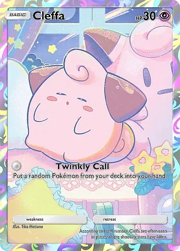 Thẻ Cleffa promo đặc biệt trong Pokemon TCG Pocket.