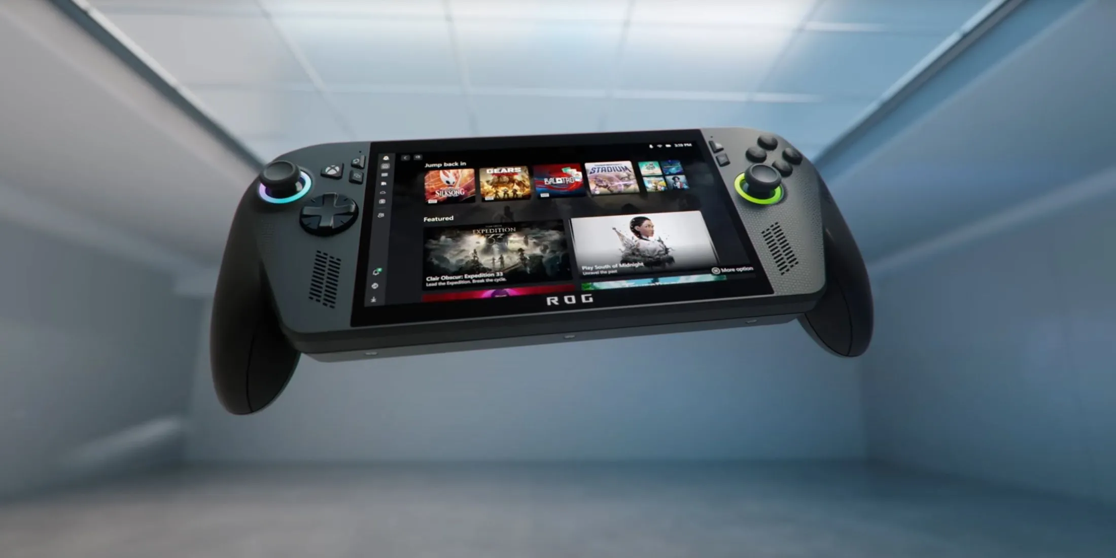 Thiết bị chơi game cầm tay ROG Xbox Ally với thiết kế mạnh mẽ và hiện đại